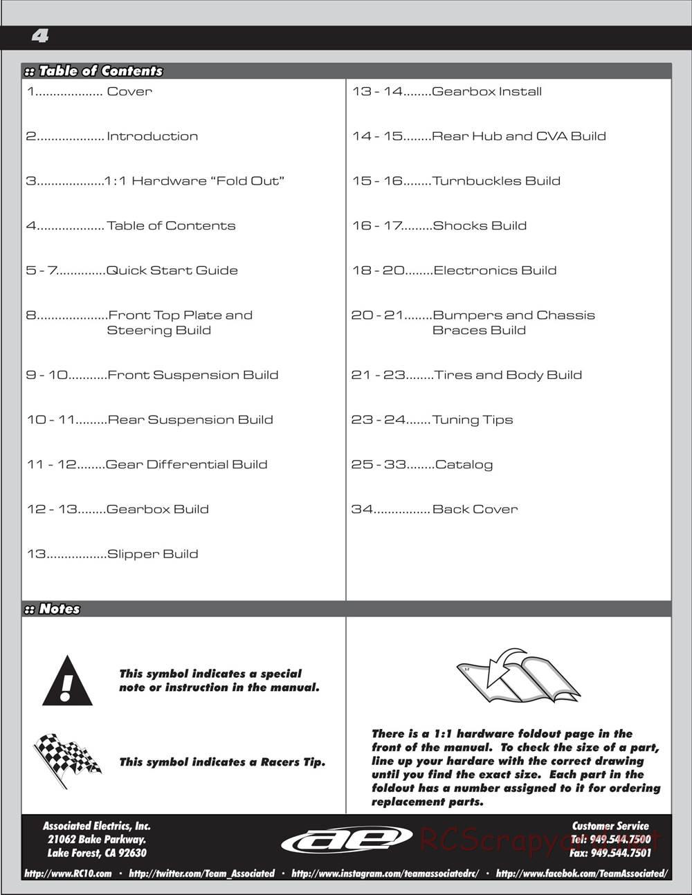 Team Associated - DR10 Drag Race Car - Manual - Page 4